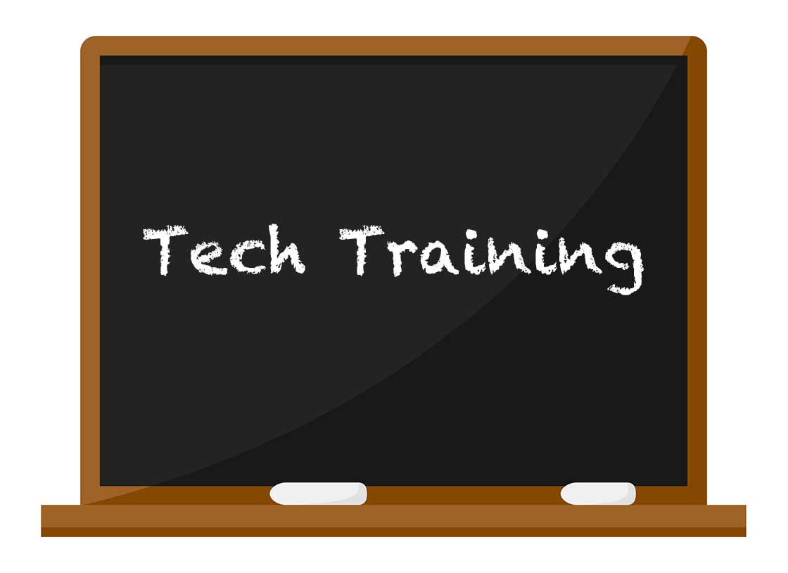 Training Techs for Their Success Graphic